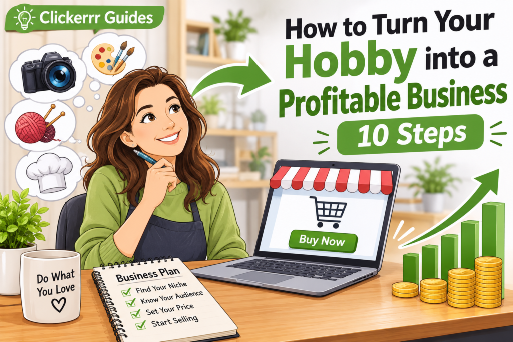 How to Turn Your Hobby into a Profitable Business: 10 Steps Guide